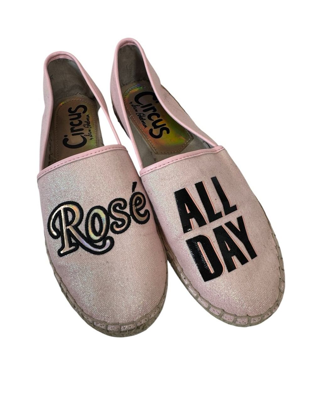 Circus Sam Edelman Pink Rose All Day Espadrille Flats Womens 7.5 Comfort Shoes